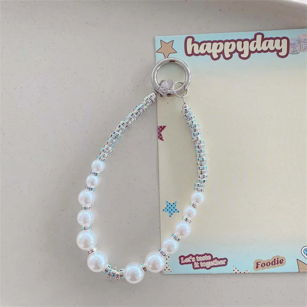 Pearl Bracelet Stitch Earphone Case For iPhone for Apple AirPods 4 1 2 3 Pro 2 2021 Wireless Bluetooth Protector Headset Cover