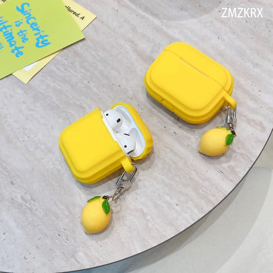 Silicone Case For AirPods 4 3 2 1 Pro Soft Wirelsss Headphones Protective Cover For Air Pods Pro 2 Earbuds Shell With Keychain