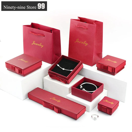 Wholesale China Earring Display Ring Pendant Bracelet Necklace Bracelet watch jewelry boxes and packaging Customize