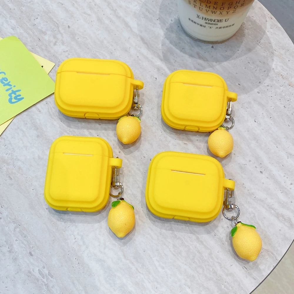 Silicone Case For AirPods 4 3 2 1 Pro Soft Wirelsss Headphones Protective Cover For Air Pods Pro 2 Earbuds Shell With Keychain