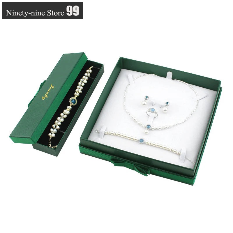 Wholesale China Earring Display Ring Pendant Bracelet Necklace Bracelet watch jewelry boxes and packaging Customize